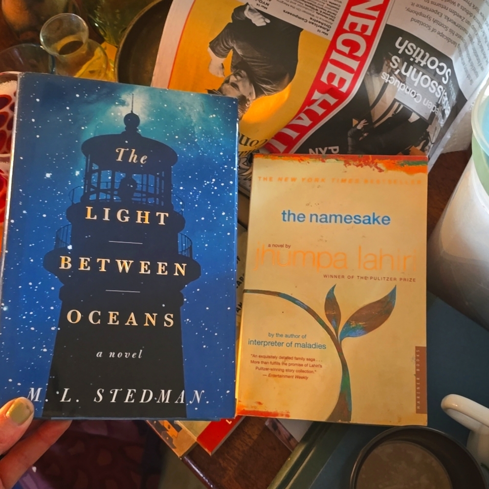 SALE ! Book lot 2 - Light Between Oceans & the Namesake NYT Bestsellers Pulitzer